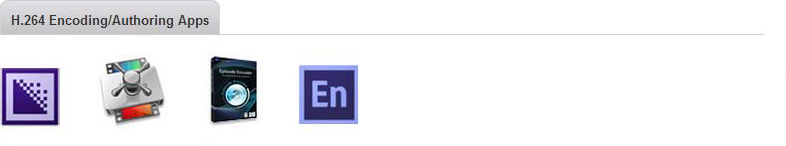 H.264 Encoding-Authoring Apps